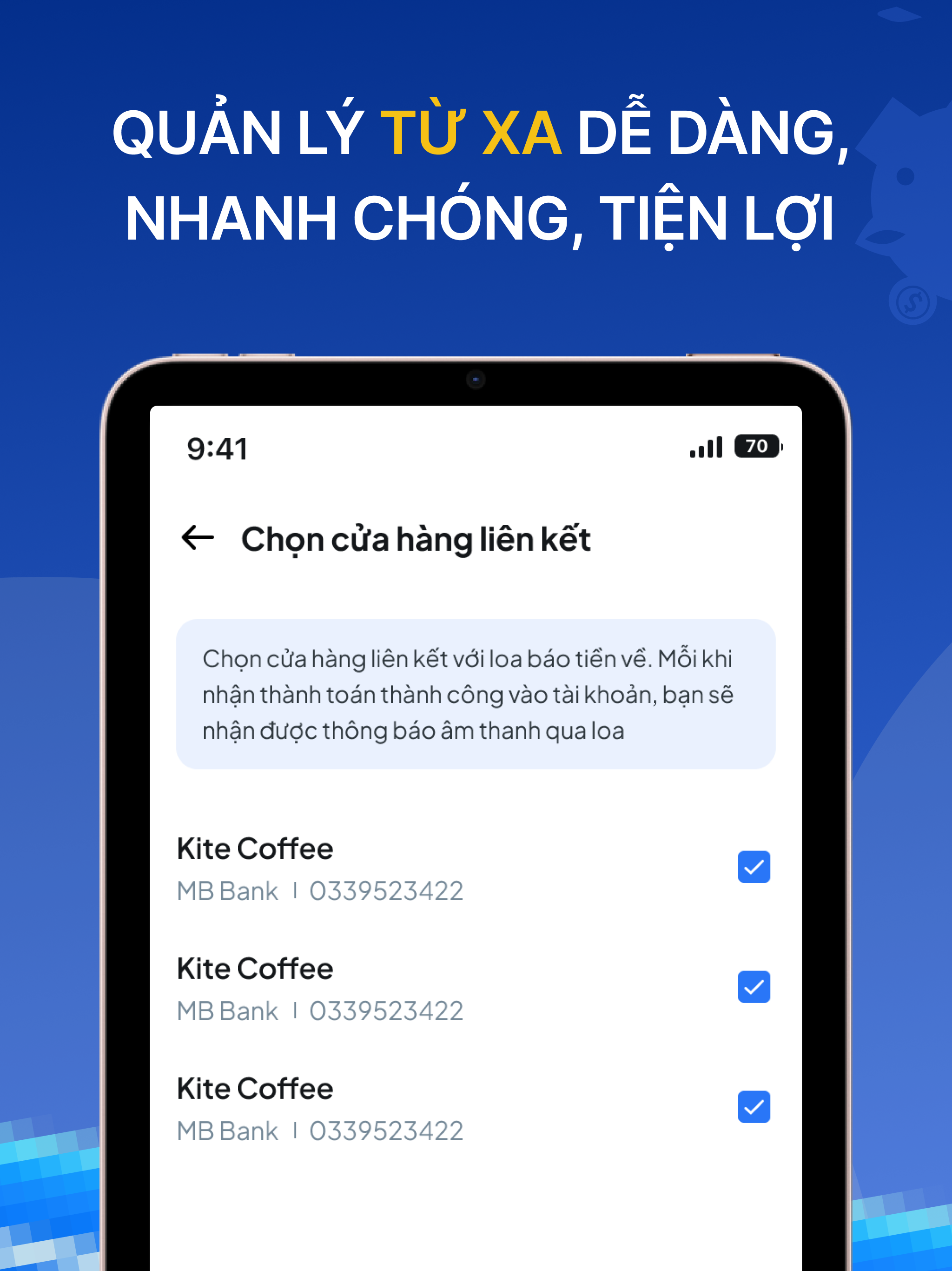 Heo Vàng - Loa tính tiền