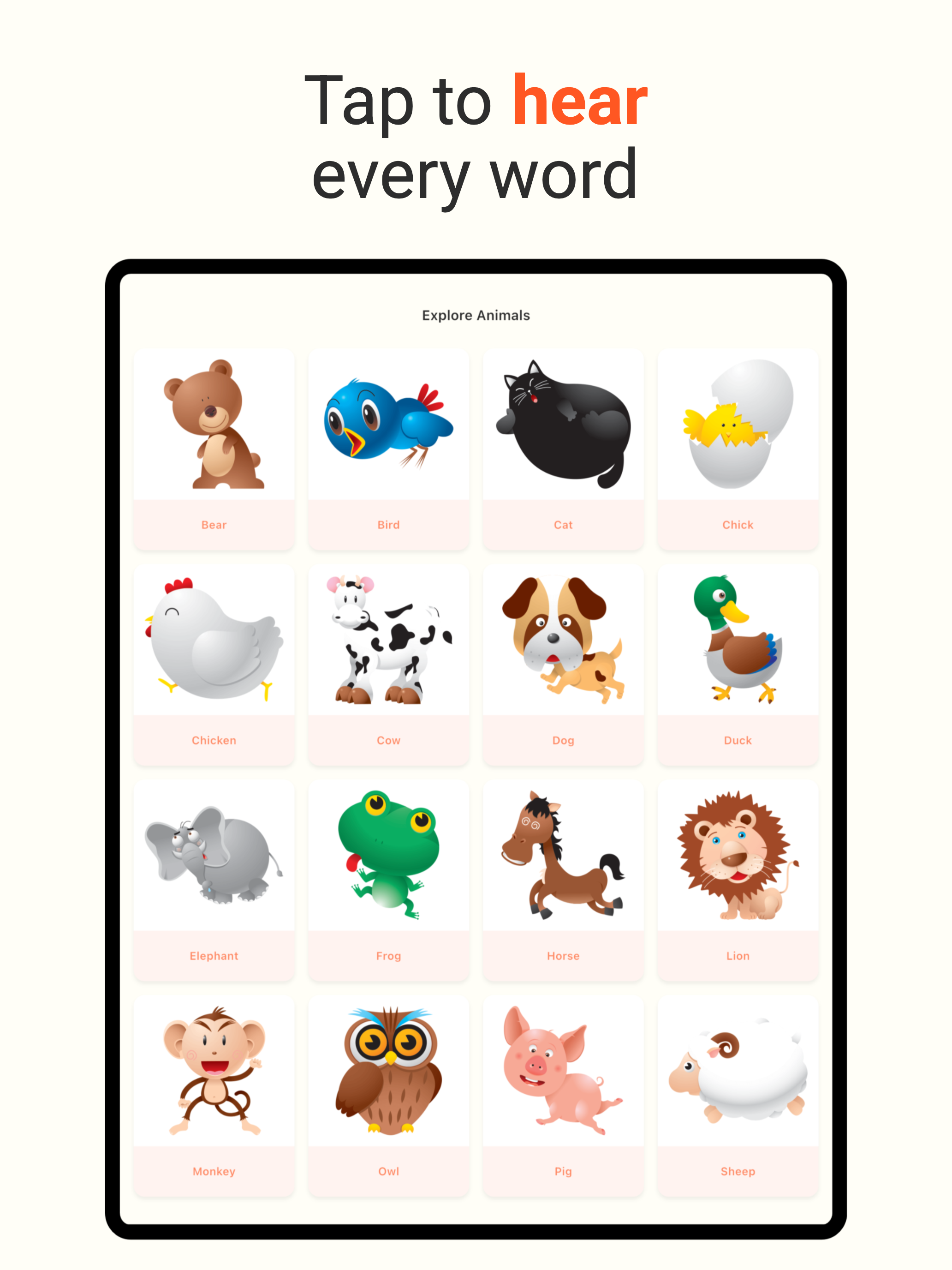 I'm Learning: First Words screenshot 8