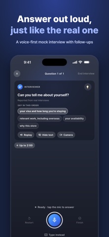 AI Interview: Job Practice Screenshot 2 of 5