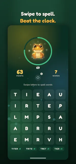 Froggles: Pet Word Game screenshot 2