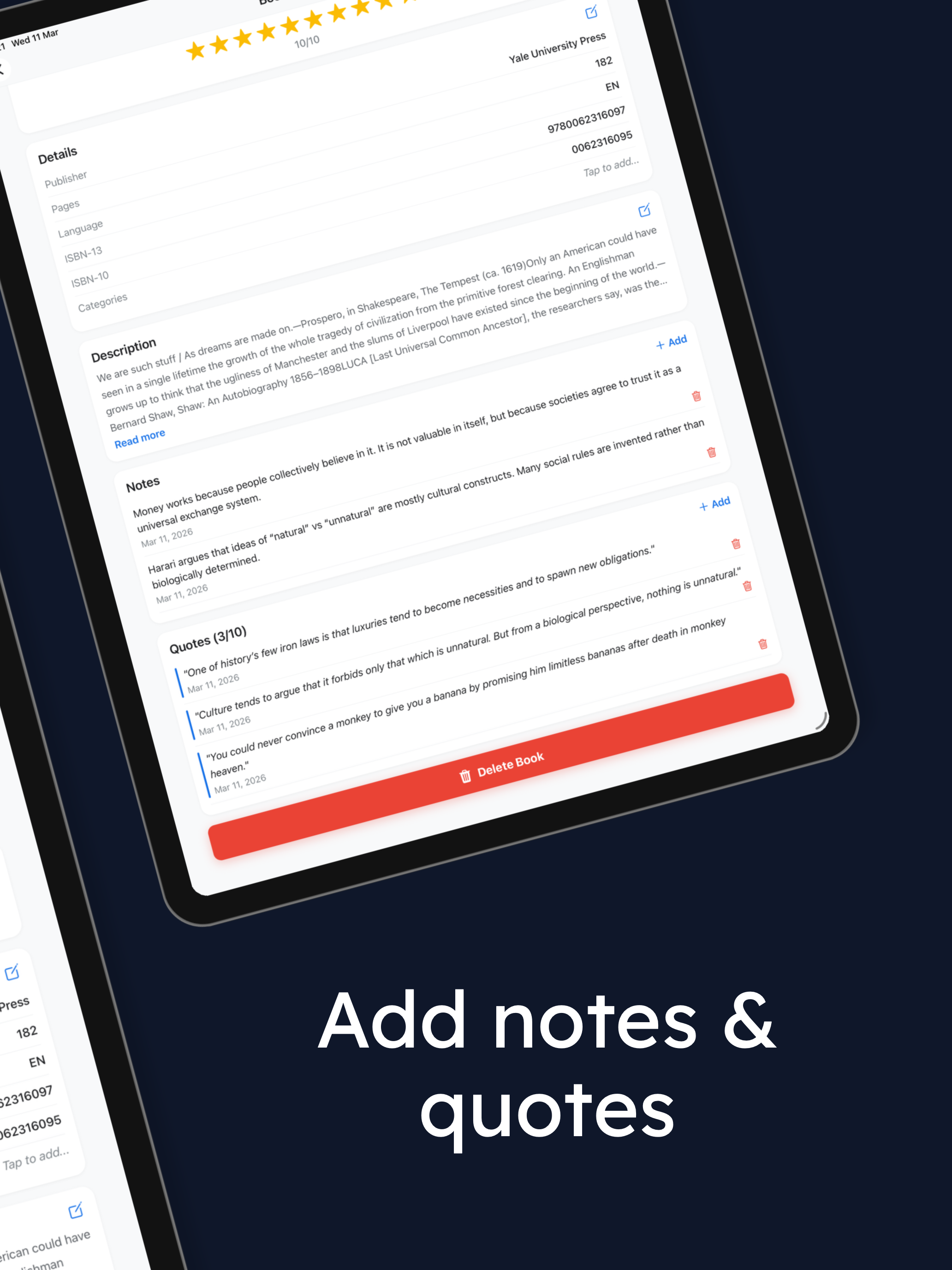 Booklio: Reading Log