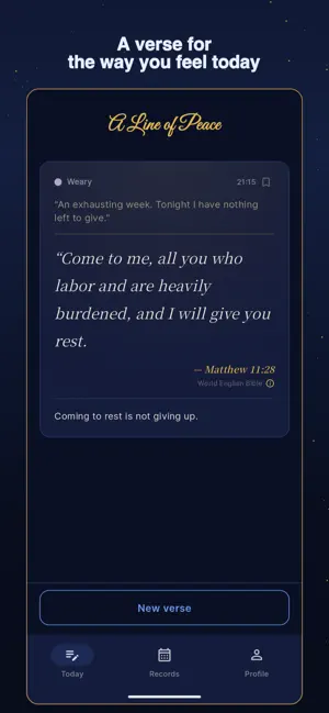 A Line of Peace: Bible Comfort screenshot 2