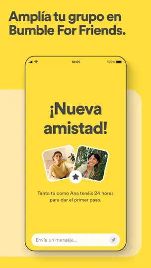 Captura de pantalla de Bumble For Friends: Haz Amigos en iPhone 6