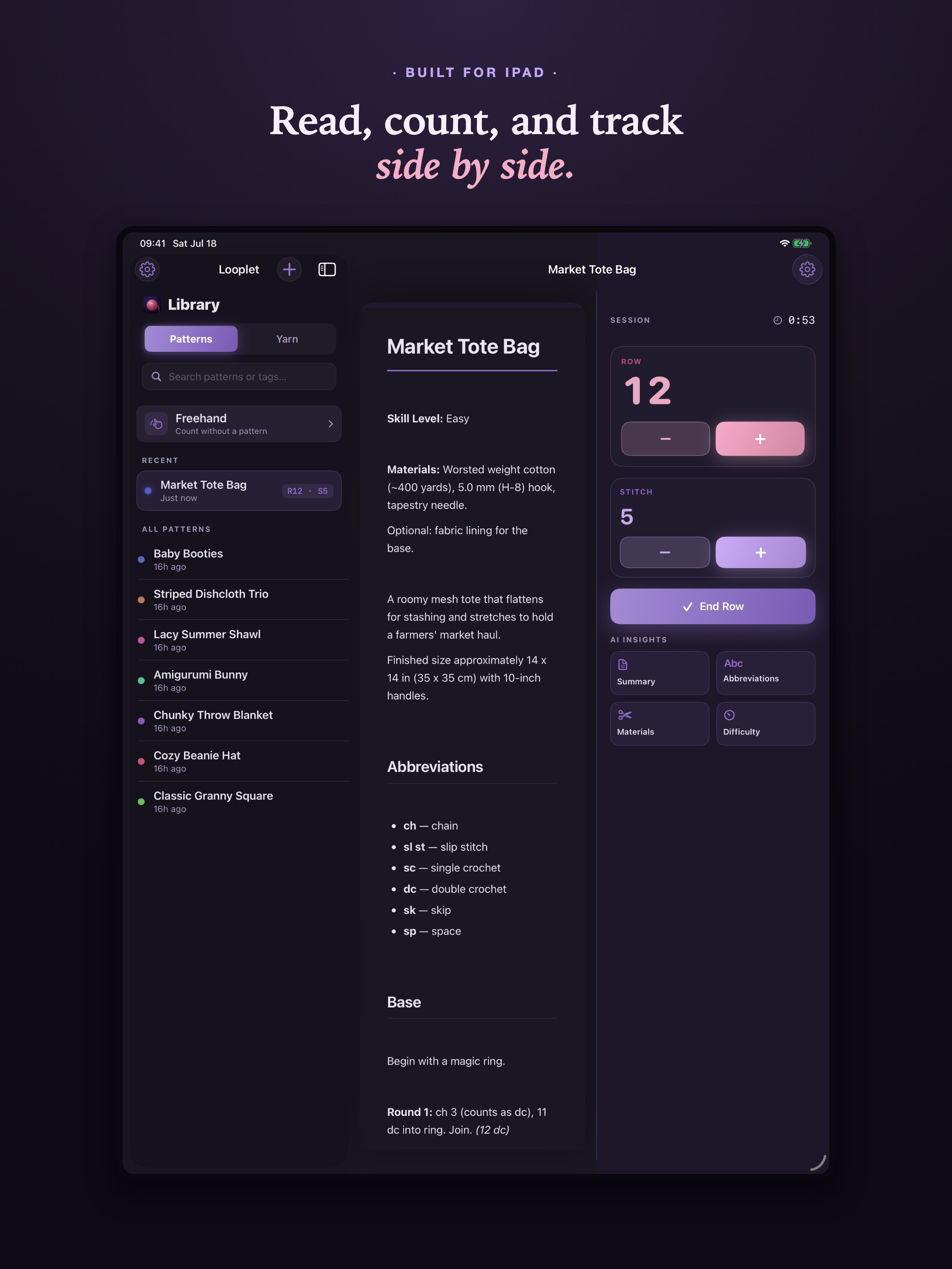 Looplet: Crochet Companion screenshot 5