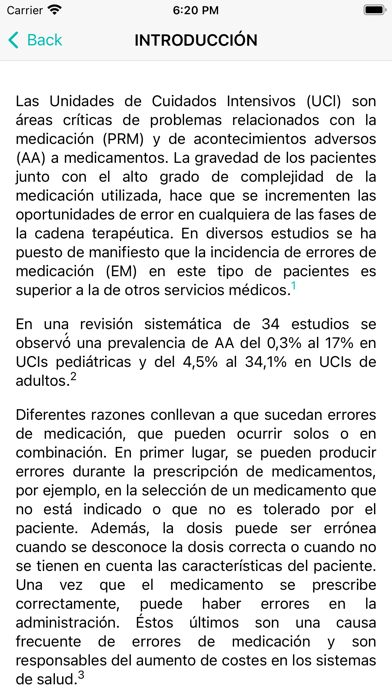 Validación medicamentos UCI Screenshot