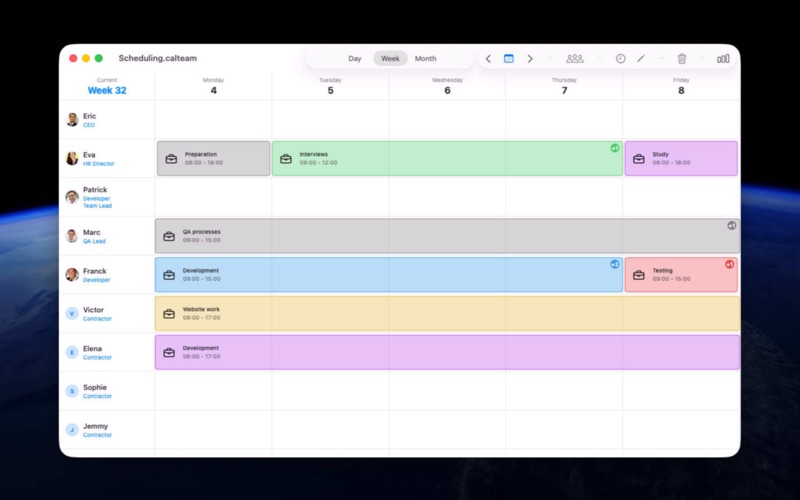 CalTeam screenshot
