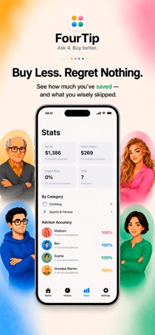 FourTip: AI Shopping Advisor iPhone screenshot