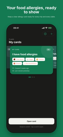 Allerio: Allergy Cards Screenshot 1 of 5