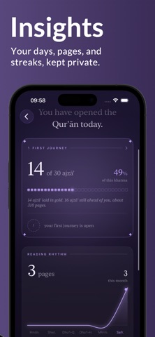 Wird: Daily Quran iPhone screenshot