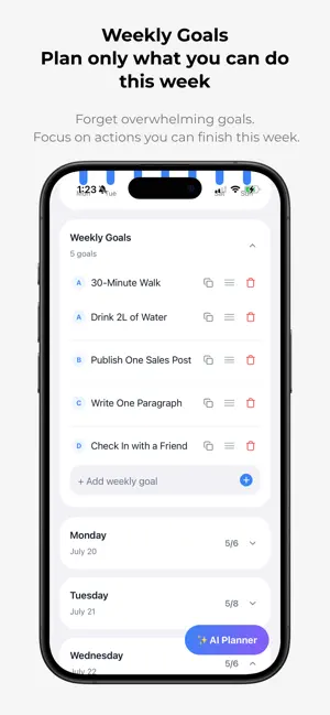 Weekboard - Weekly Planner screenshot 2