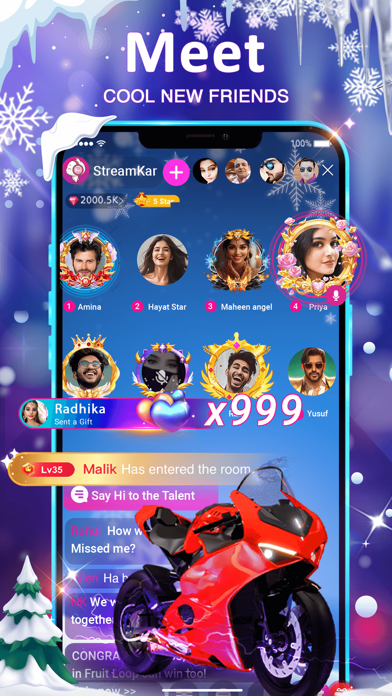 StreamKar - Live Video Chat iPhone screenshot 4 - Social Networking app