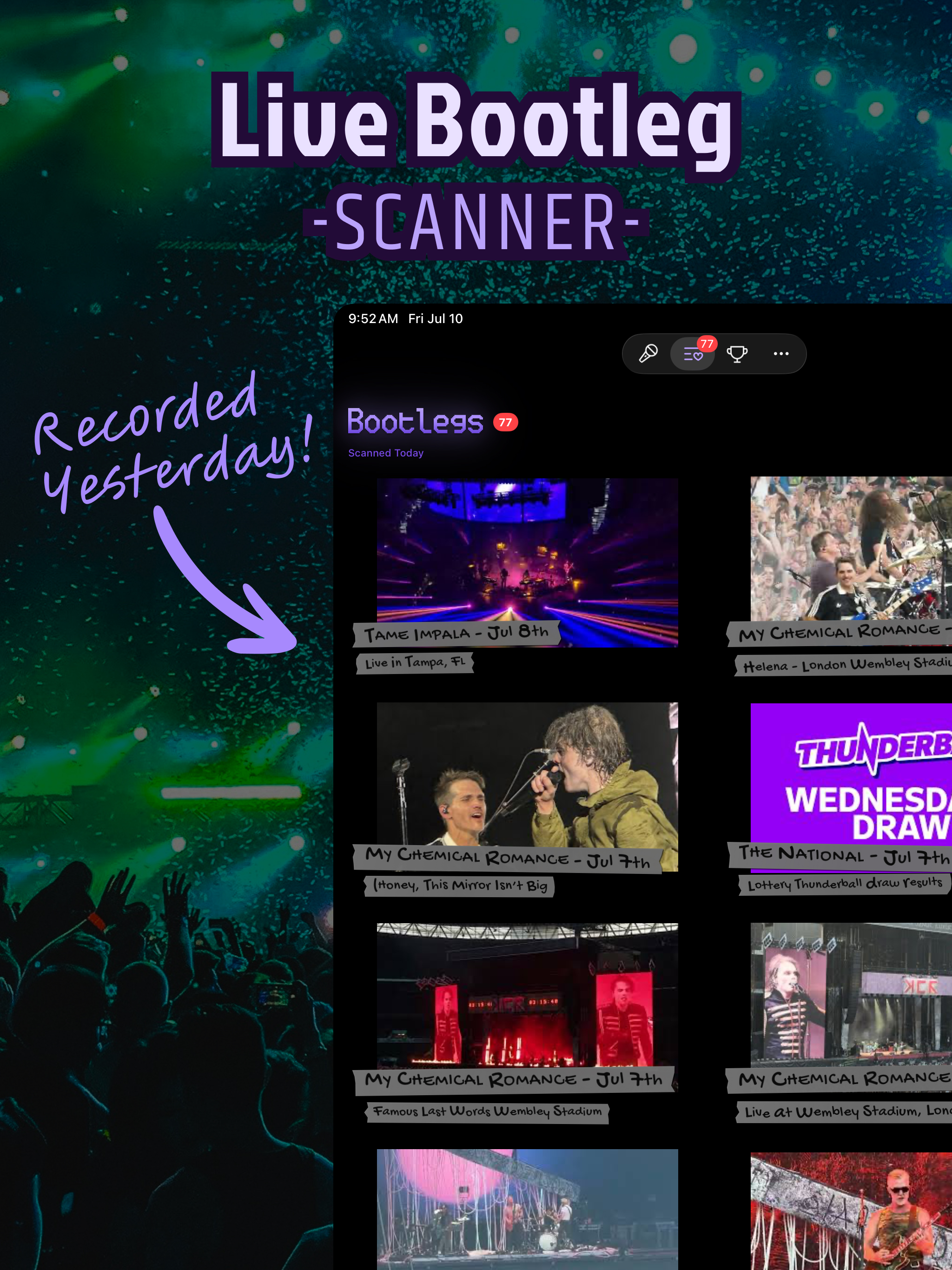 Hit Rewind: Concert Alerts screenshot 6