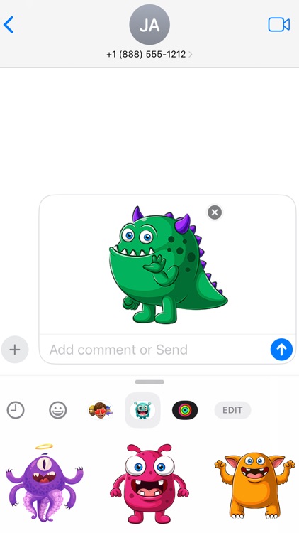 Crazy Little Monster Stickers screenshot-3