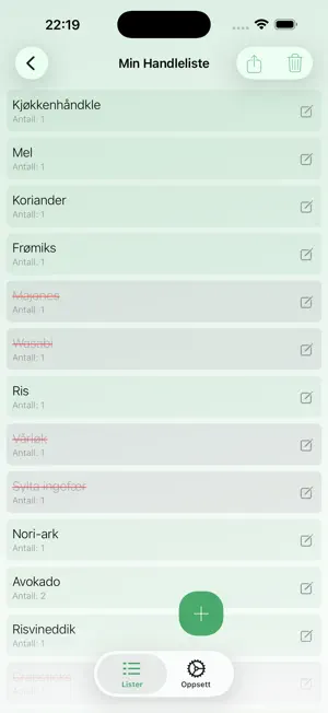 Min Handleliste screenshot 4