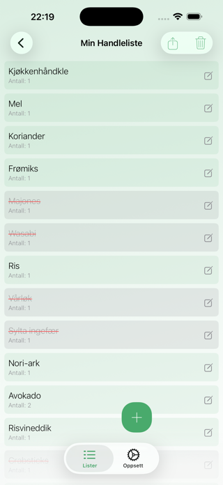 Min Handleliste Screenshot 4 of 7