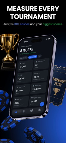 Stackly - You Poker Bankroll iPhone screenshot