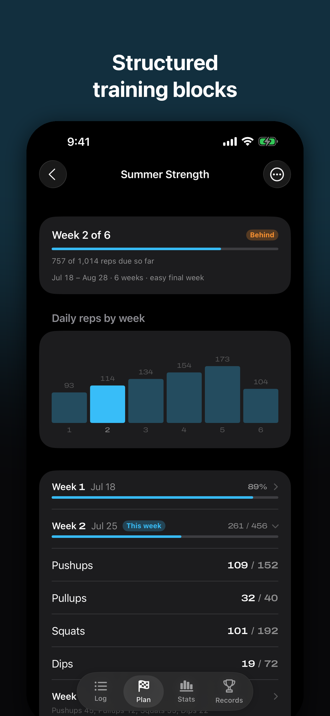 Rung: Calisthenics Tracker screenshot 4