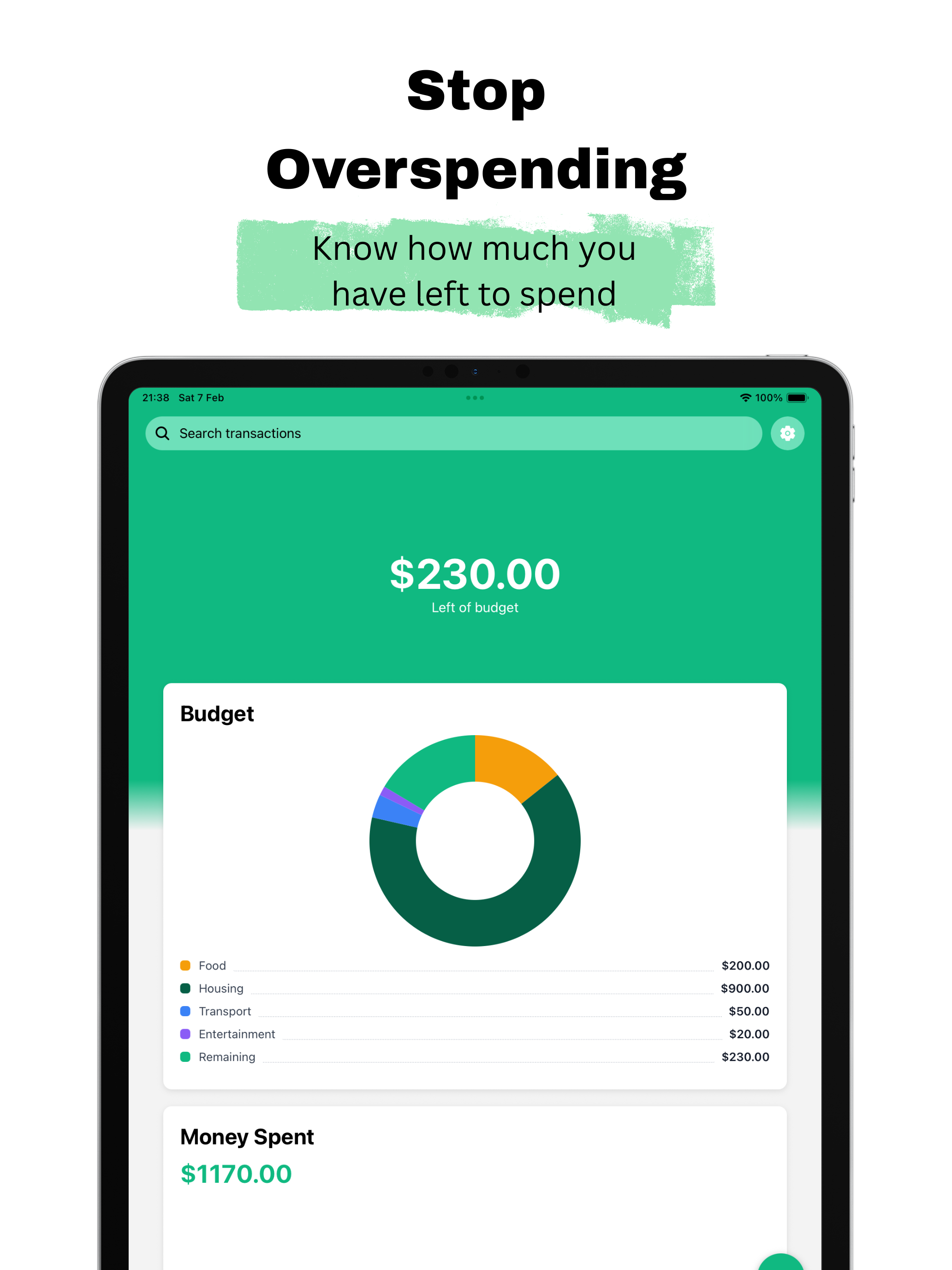 Income & Savings Tracker: SVR