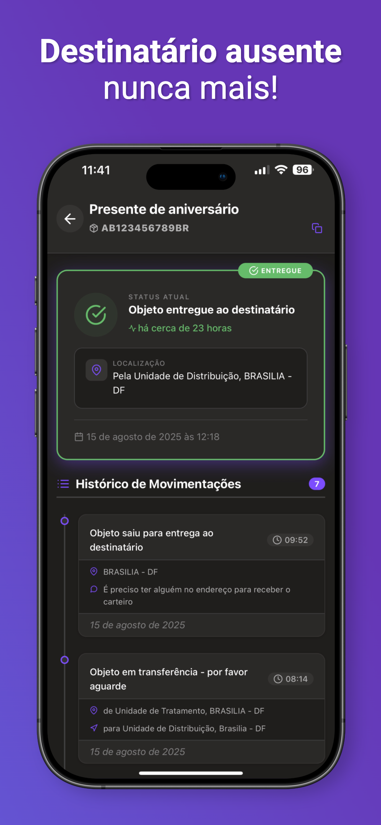 Rastreamento Pedidos Correio