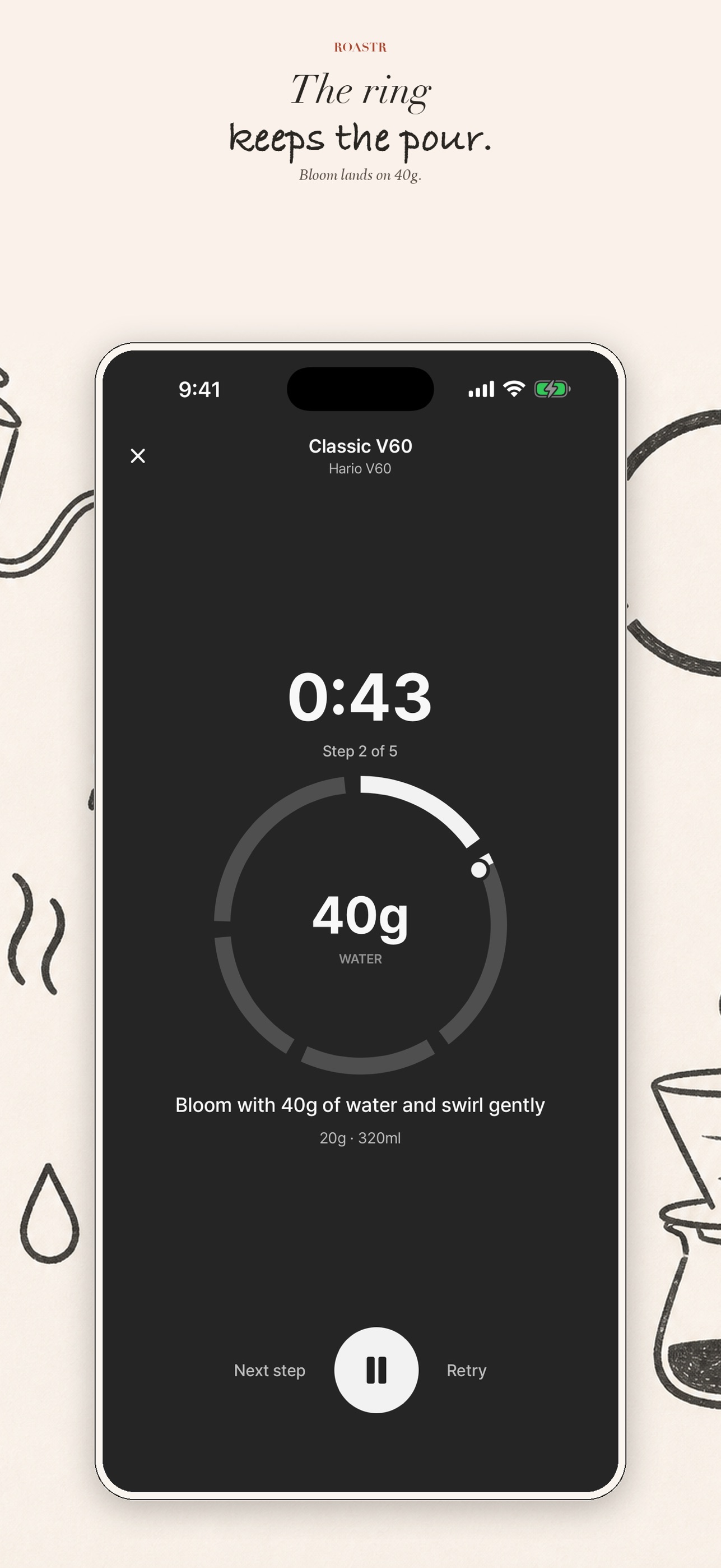 Screenshot 3 of Roastr - Brew Timer & Recipes