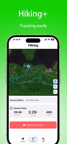 Hiking+ iPhone screenshot