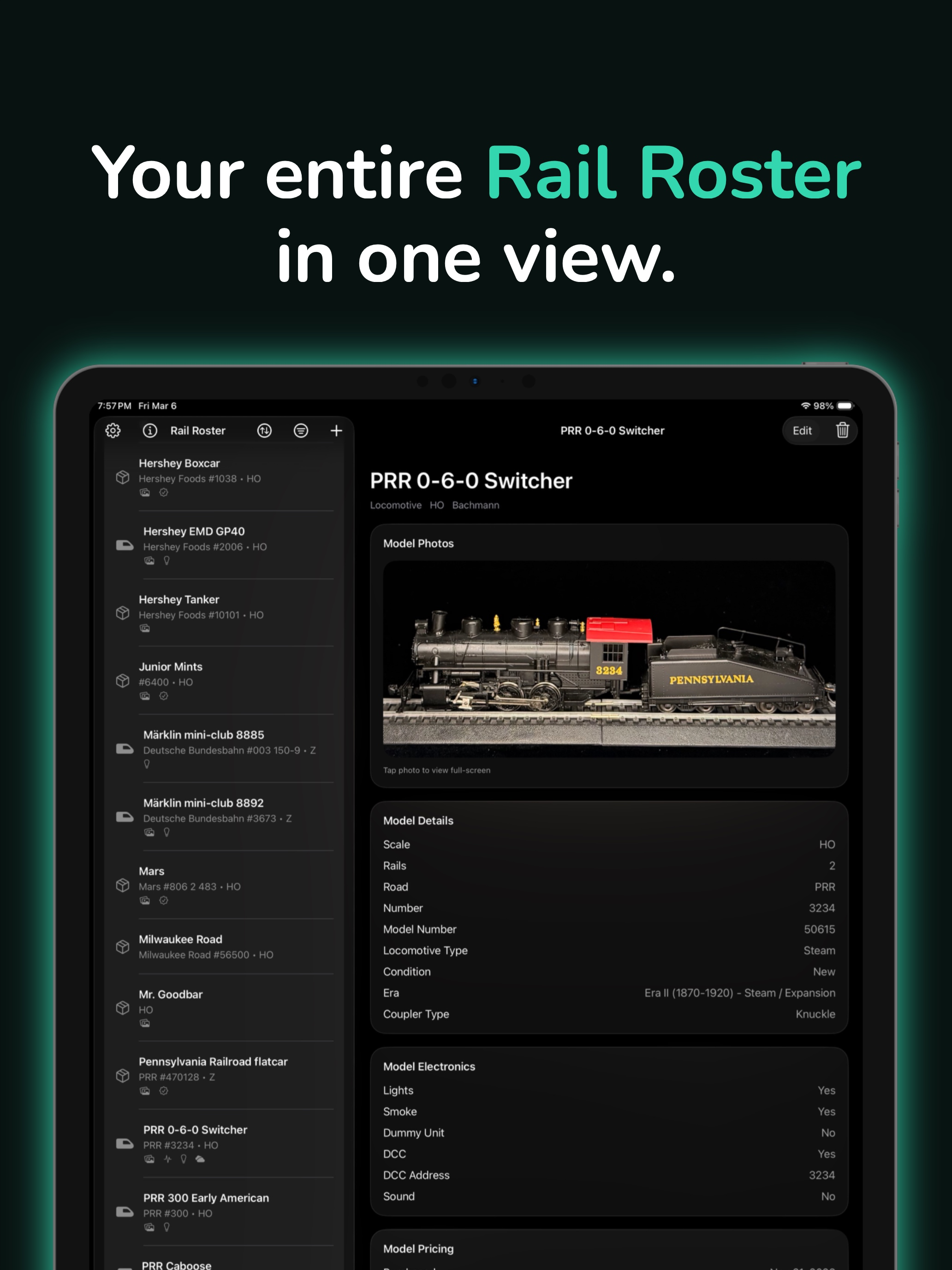 Rail Roster - Tracker