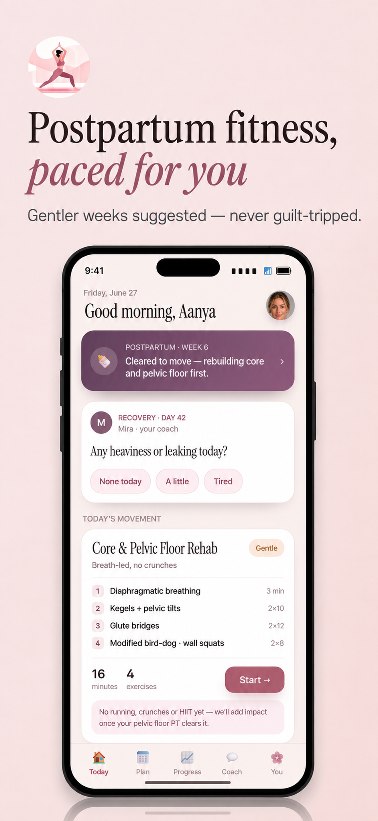 Her Fitness AI - Postpartum screenshot 5
