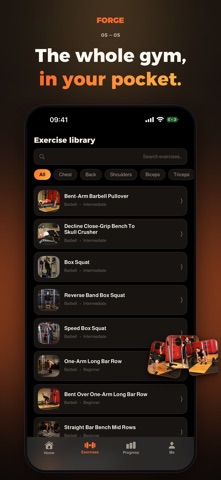Forge: Gym & Fitness Coach iPhone screenshot