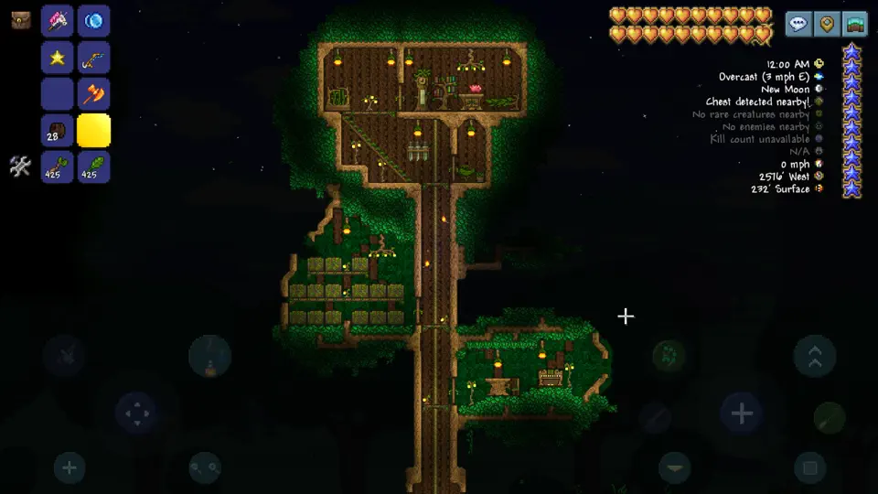 Captura de pantalla de Terraria en iPhone 3