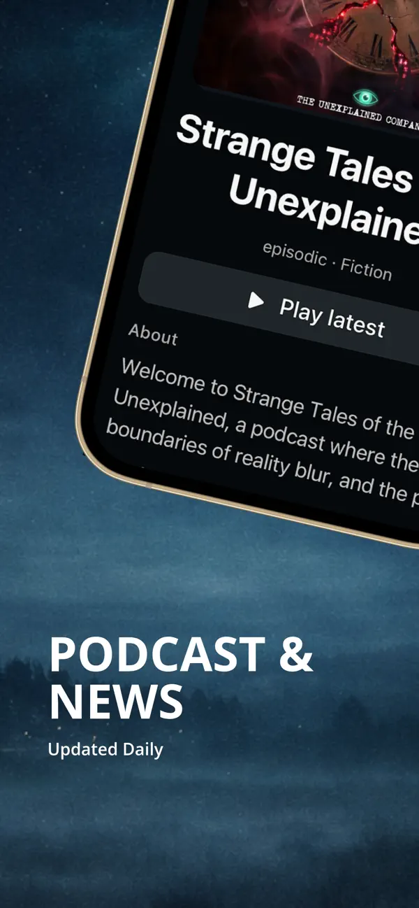 Screenshot #3 pour Unexplained: Mystery Podcasts