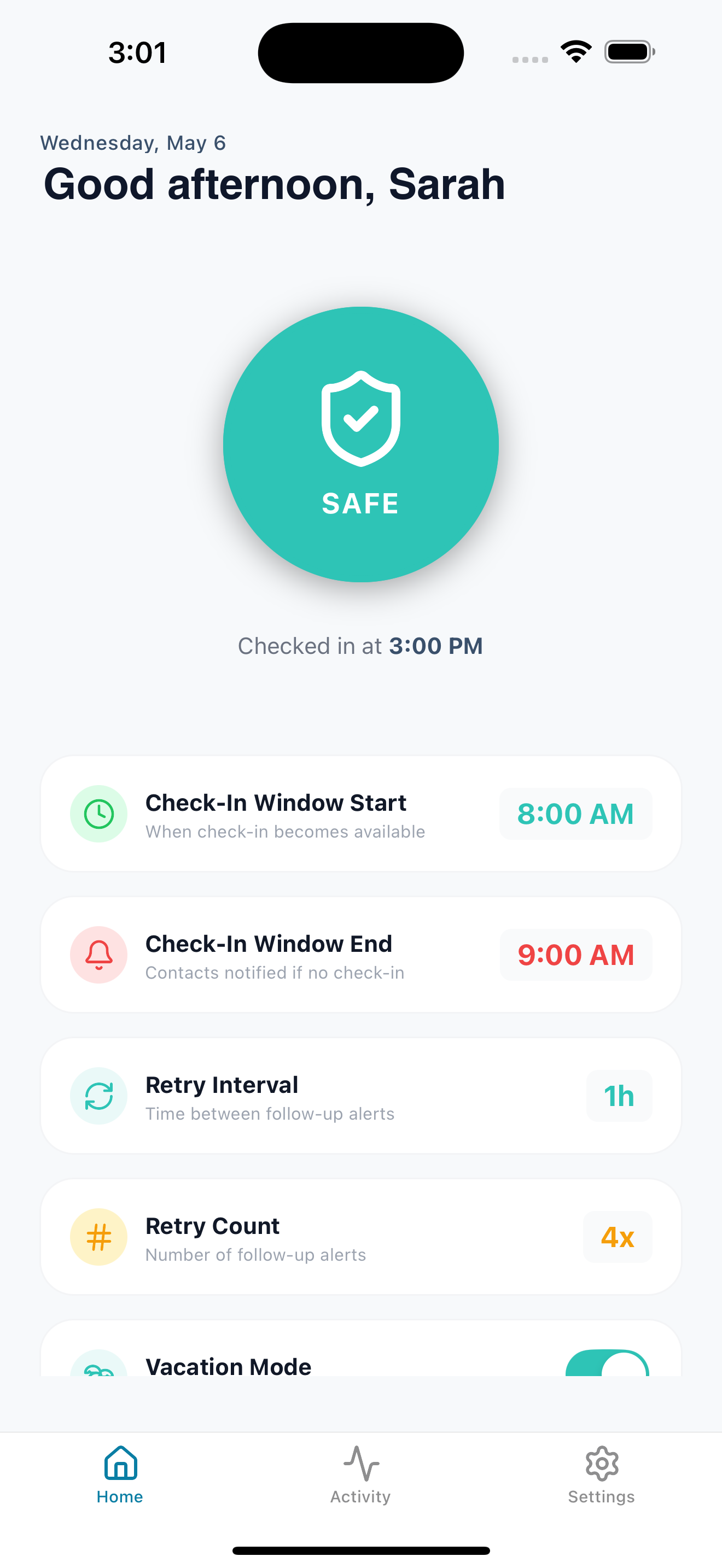 TapOK - Daily Safety Check-In screenshot 5