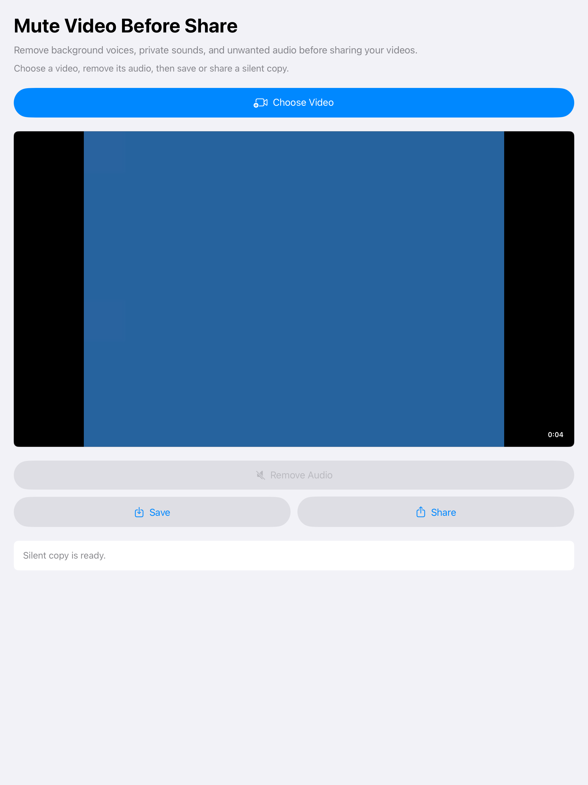 Mute Video Before Share screenshot 7
