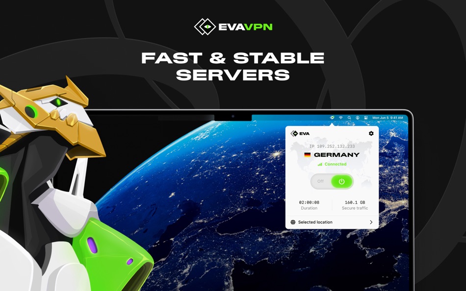 #2. EVA VPN for Desktop (macOS) 由: VDSoft Development Korlatolt Felelossegu Tarsasag