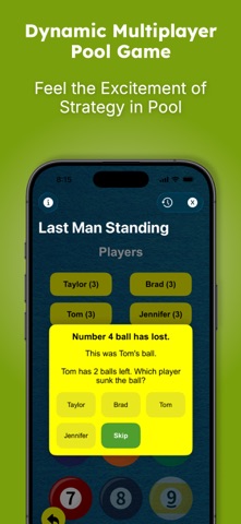 Kelly Pool: Fun Group Games iPhone screenshot