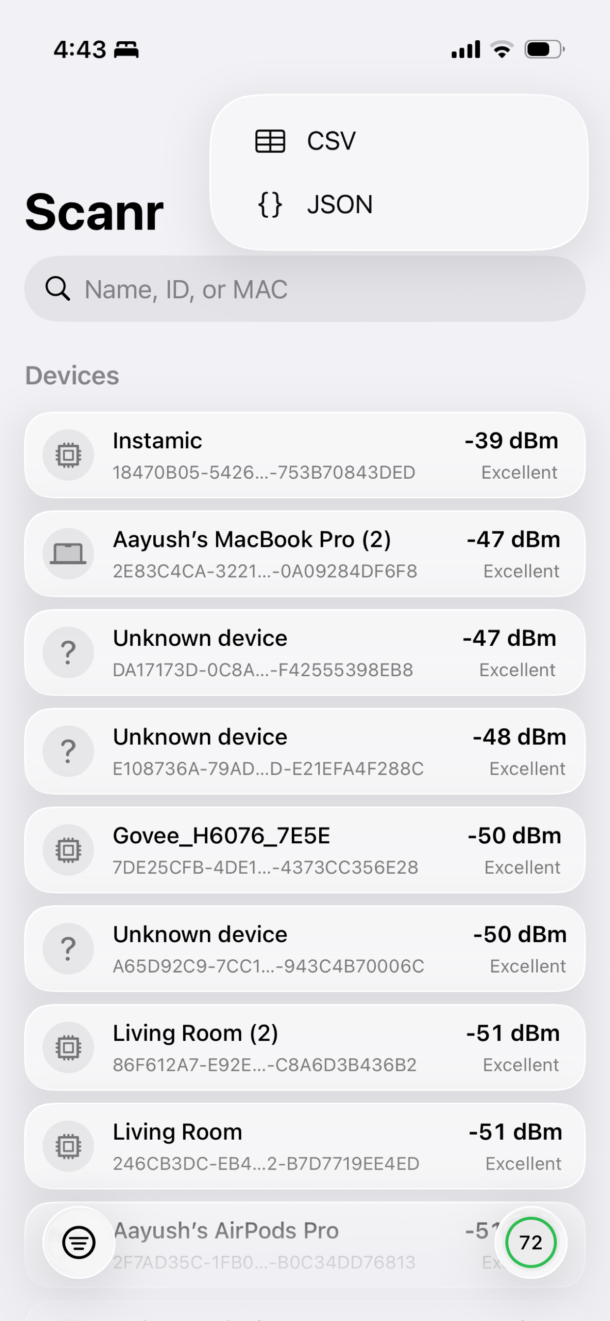 Scanr - Bluetooth Finder screenshot 4