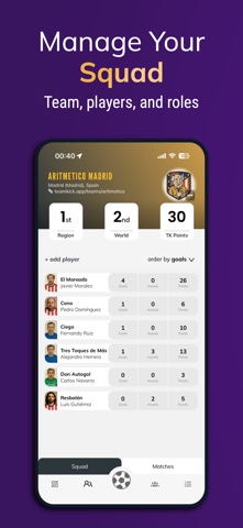 TeamKick: Stats & Leagues screenshot