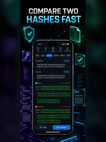 Calculadora Hash: MD5 SHA256 iPad screenshot 8