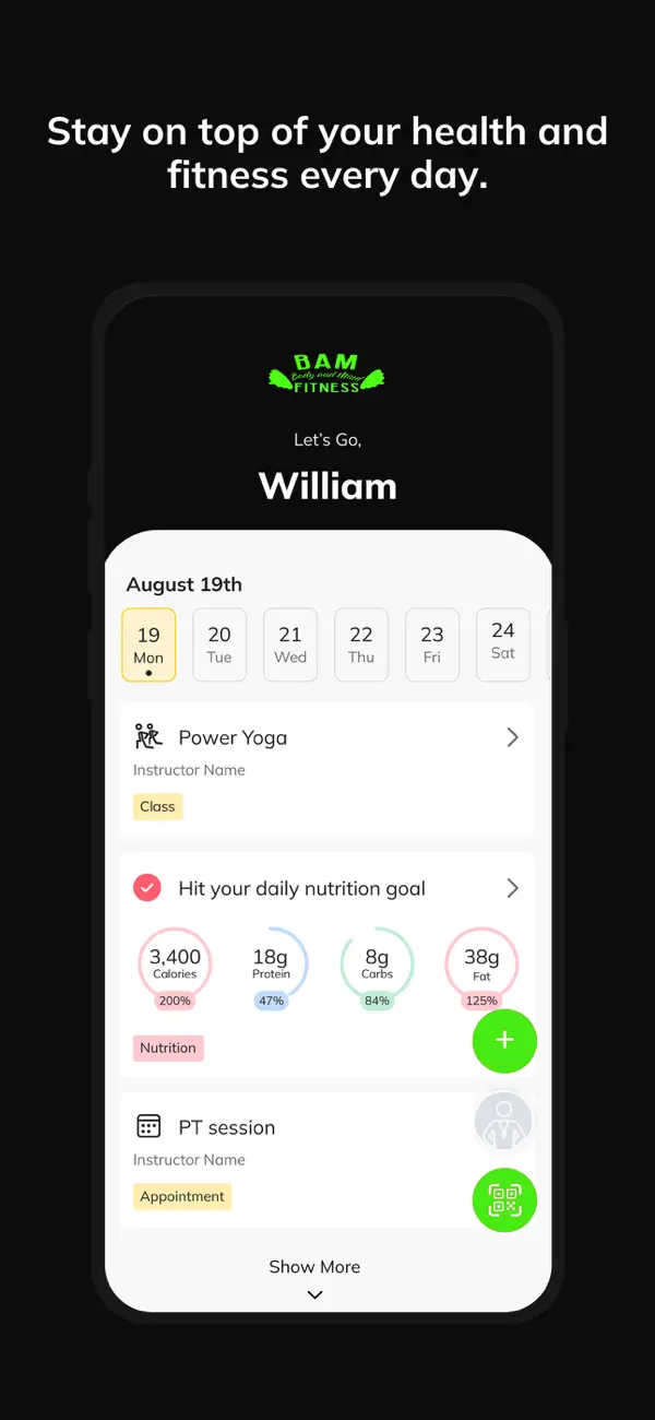 Screenshot #2 pour BAM Fitness App