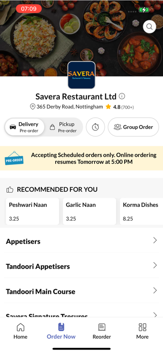 Savera Restaurant Ltd Screenshot 3 of 5