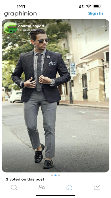 Graphinion iPhone screenshot 1 - Social Networking app