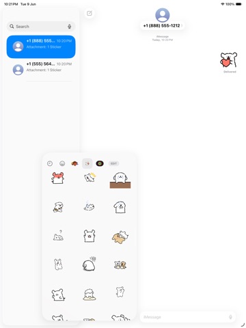 Cute Maltese Puppy Stickers iPad screenshot