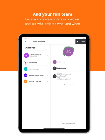Nimbus Imports iPad screenshot