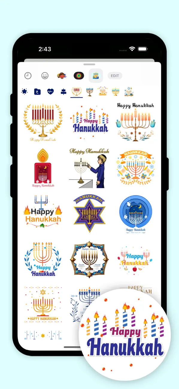 Screenshot #2 pour Hanukkah Wishes