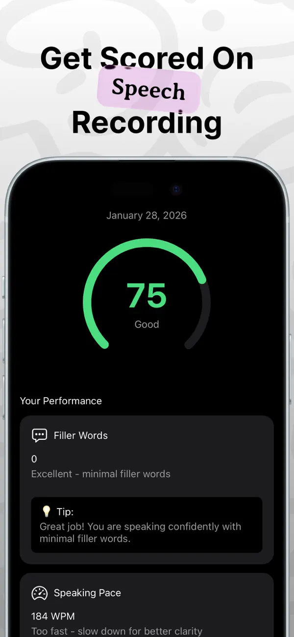 Screenshot #2 pour Articulate: Speech Coach