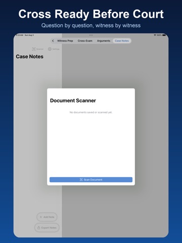 TrialMate: Attorney Case Prep iPad screenshot