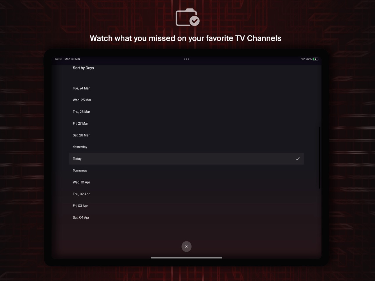 iPad screenshot