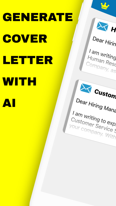 Cover Letter Creator Get Hired Screenshot