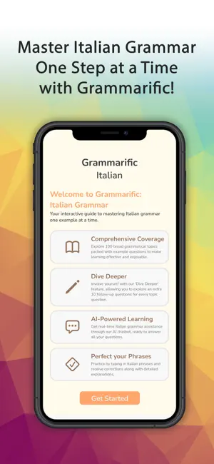 Grammarific: Italian Grammar screenshot 1