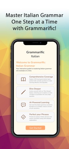 Grammarific: Italian Grammar iPhone screenshot