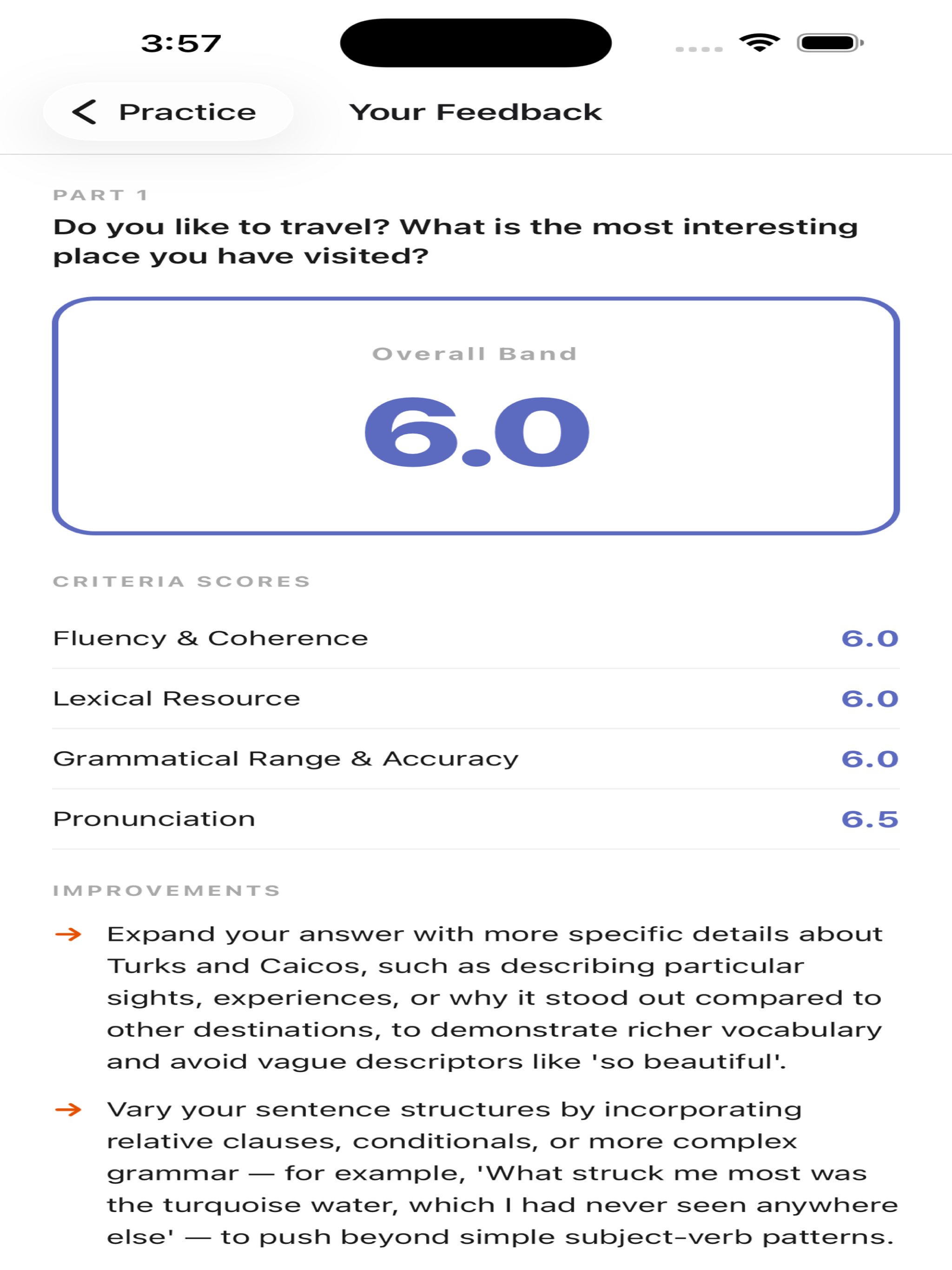 Ariv: IELTS Speaking Coach screenshot 6